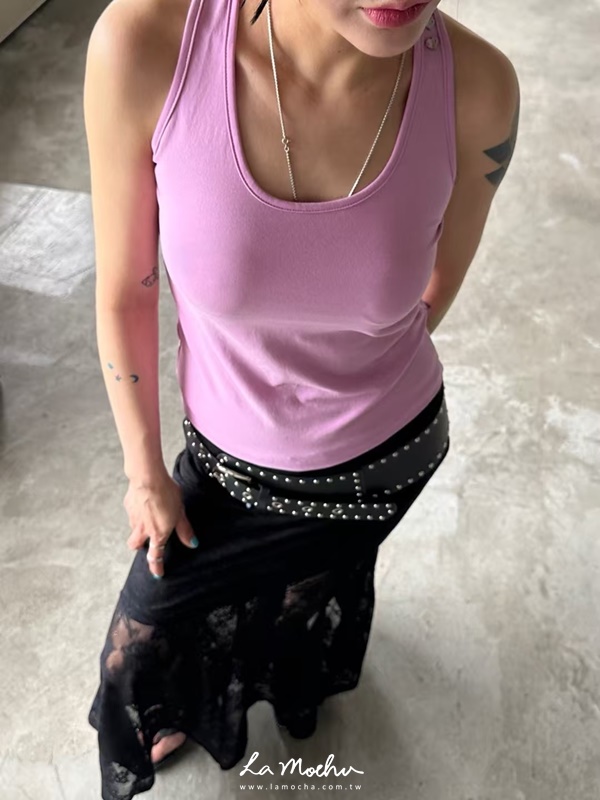 愛心釦繽紛美背背心